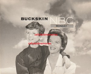 Original NBC Bump Card Promo Photo 1958 Buckskin Tom Nolan Sally Brophy DBW