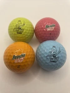 Vice Beastin 4 Flavors Limited Edition Golf Balls (4) Orange Blue Pink Green - Picture 1 of 2