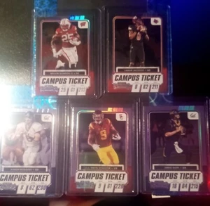 2021 Contenders Draft Picks Football Silver Holo Campus Ticket 5 Card Lot Rodger - Picture 1 of 6