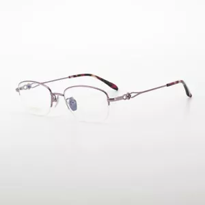Mujeres Gafas Titanio Puro Gafas Marco Medio Borde Gafas Oro Gafas - Imagen 1 de 9