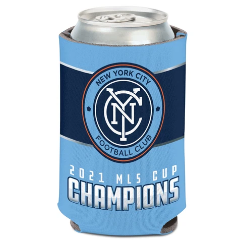 WinCraft New York City FC 2021 MLS Cup Champions 12oz. Can Cooler Cover