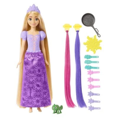 Mattel HLW18 - Disney Princess - Haarspiel Rapunzel inkl. Tierfreunde & Zubehör