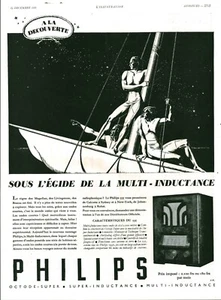 Publicité ancienne radio Philips 1935 issue de magazine - Picture 1 of 1