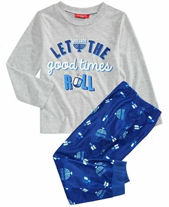 Family PJs Kids Let The Good Times Roll Hanukkah Pajama Set, Multi, 6-7 - Picture 1 of 1