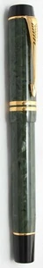 Parker Duofold Jade  & Gold Trim Rollerball Pen New In Box - Picture 1 of 2