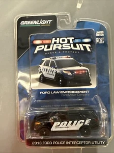 Ford Police Interceptor 2012 Greenlight Hot Pursuit Show Car 1:64 - Imagen 1 de 2
