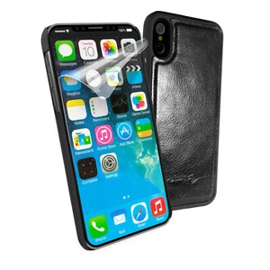 Alston Craig Leather Magnetic Shell Replacement for iPhone XS Max -Black - Picture 1 of 4