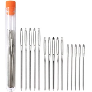 Darning Needle Big Eye Sewing Needle in Transparent Tube, Darning Needle1334 - Picture 1 of 7