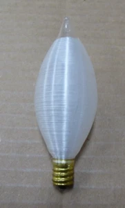 6 Pack Abco 25 Watt C11 Satin Spun Glowescent Chandelier Candelabra Bulbs #03323 - Picture 1 of 8