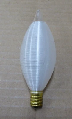 6 Pack Abco 25 Watt C11 Satin Spun Glowescent Chandelier Candelabra Bulbs #03323 - Image 1 of 4