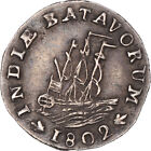 [#343432] Münze, NETHERLANDS EAST INDIES, 1/16 Gulden, 1802, Dordrecht, VZ, Silb