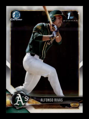 2018 Bowman Draft Chrome #BDC-141 Alfonso Rivas Oakland Athletics - Image 1 of 2