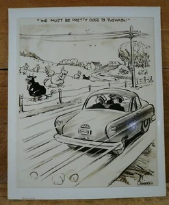 Cartoon Postcard Pugwash Nova Scotia, Canada - Vintage Postcard - Picture 1 of 2