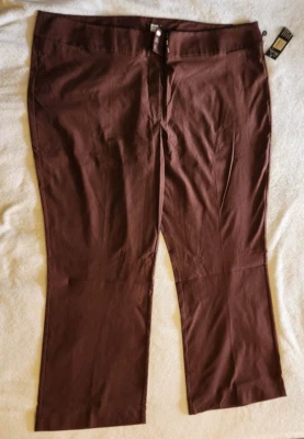 Pantalones de vestir para mujer Plus 32W Average Studio 1940 marrón Foto 1 de 2