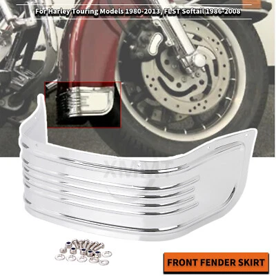 Front Fender Trim Skirt For Harley Electra Glide Road King Heritage Softail FLST Foto 1 de 4