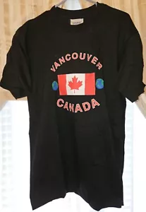 Vancouver Canada Global Informal Negra, RWB De Colección - Camiseta MT-Adulto ~ Hecha en CA. - Imagen 1 de 4