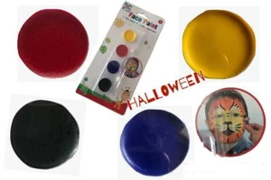 Kids Create 4 Face Paints & 2 Paint Applicator Set Kit Halloween Kids Party - Picture 1 of 7
