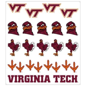 Virginia Tech Hokies Mehrzweck Vinyl Aufkleber Blatt - Bild 1 von 1