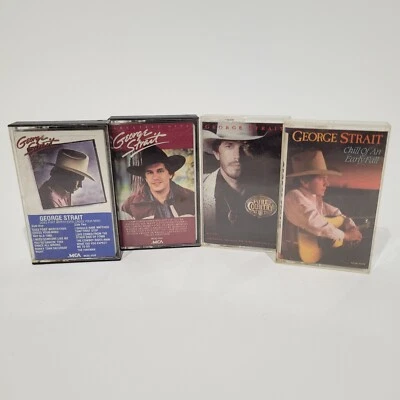 George Strait Country Music Cassette Tape  Lot Of 4 Tested Works Vg+ - Image 1 of 3
