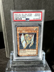 2007 Harvest Angel of Wisdom (Secret Rare)- PSA 10 POP 1 - Strike of Neos Yugioh - Picture 1 of 2
