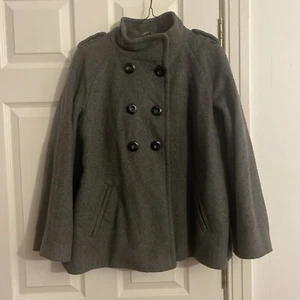 Wallis Coat Small Grey Short Wool Formal Work Business Elegant - Picture 1 of 11