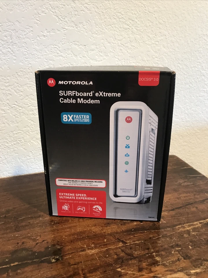 New Motorola Surfboard Extreme Cable Modem SB6141 DOCSIS 3.0 - Image 1 of 4