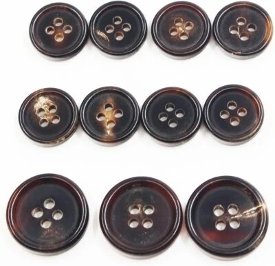 11 Pieces Genuine Natural Horn Blazer & Suits Button Set - for Blazer, Sport ... - Image 1 of 3