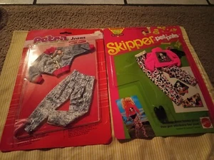 Vintage Lundby Plasty Petra Jeans Puppe Mode OOP + Skipper Pet Pals Mattel - Bild 1 von 4