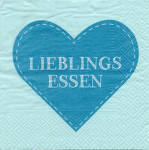 4 Servietten Motivservietten Napkins Serviettentechnik Lieblingsessen (1420) - Bild 1 von 2