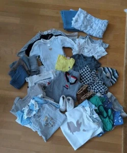 Babybekleidung - 33 Teile - Kinderbekleidung Größe 62/68 - Musselintuch, Schuhe - Bild 1 von 24