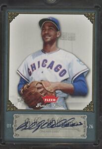 RARE 2006 Fleer Greats of the Game Autograph Billy Williams HOF AUTO Card #9