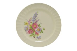 Edwin Knowles ALICIA Elfenbein Blumen Porzellan Keramik Bodenstempel Essteller 10 1/8" - Bild 1 von 2