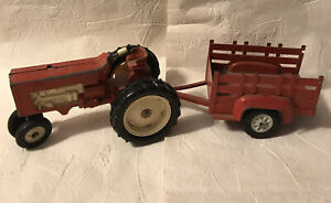 Vintage Hubley Toy Tractor with Trailer Lancaster, PA USA