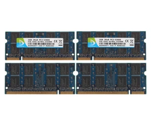 Duomeiqi 2x 2GB 2Rx8 PC2-5300S Laptop SO-DIMM RAM Chipset DDR2 667Mhz Memory - Picture 1 of 8