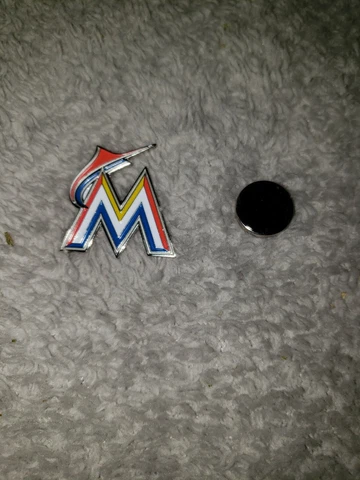 2017 Miami Marlins Official Front Office Employee Lapel Pin MLB. Magnet back Cover
