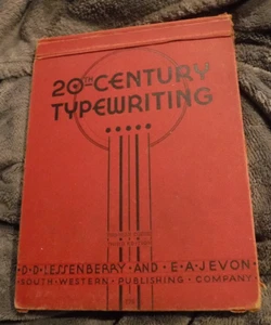 20TH CENTURY TYPEWRITING by D.D. LESSENBERRY AND E.A. JEVON 1937 BOOK - Picture 1 of 11