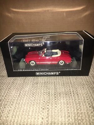 Minichamps, VW Karmann Ghia Cabriolet 1957 Red, 1/43 Diecast Car, Boxed - Image 1 of 4