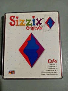 Sizzix Original Large Red Die Cut Diamond Shape 38-0802 - Picture 1 of 2