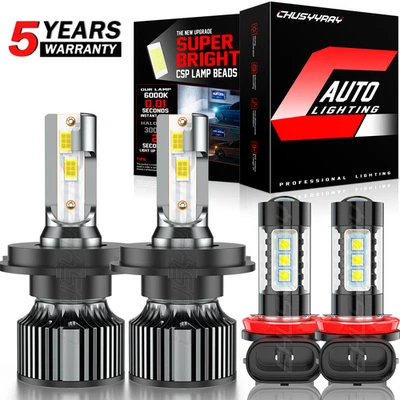 Farol de LED feixe alto baixo + lâmpadas de faróis de neblina para Nissan Cube 2009 2010-2014 - Imagem 1 de 4