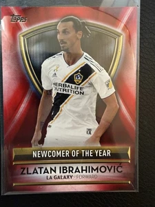 2019 Topps Zlatan Ibrahimovic Newcomer of the Year LA Galaxy Rare Red /10 - Picture 1 of 1