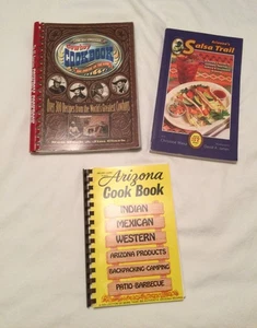 Lot Of 3 Cookbooks Arizona Salsa Cowboy  - Picture 1 of 2