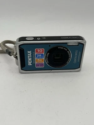 Pentax Optio W60 Waterproof 10MP Digital Camera 5X Wide Angle Optical Zoom w/Bat - Image 1 of 4