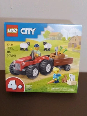 LEGO CITY: Red Farm Tractor with Trailer & Sheep 116 Pcs (60461) - Image 1 of 3