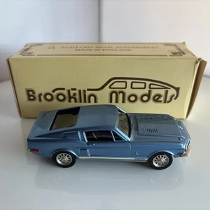 Brooklin Models 1/43 1968 Shelby Mustang G. T. 500.  Brk 24.blau - Bild 1 von 12