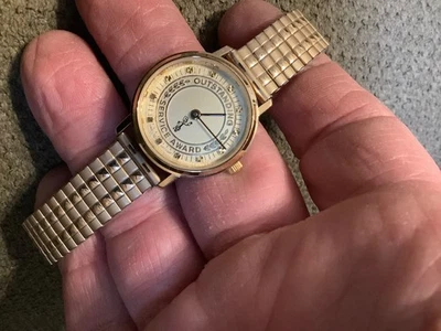 Hamilton 8006 relógio de quartzo feminino novo prêmio de serviço de bateria pulseira elástica fácil - Imagem 1 de 3