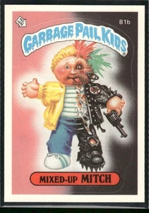 1985 Topps Garbage Pail Kids Series 2 #81b Mixed-Up Mitch 2 Star Glossy Back NM+ - Picture 1 of 2