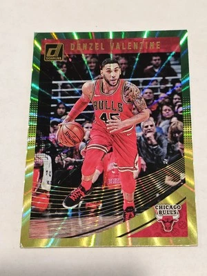 2018-19 Panini Donruss Denzel Valentine #78 Green Yellow Lazer Parallel Bulls - Image 1 of 2