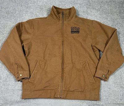 CornerStone Jacket Mens Large Brown Washed Duck Cloth Flannel Lined Workwear - Image 1 of 4