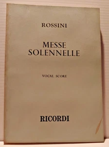 Rossini - Messe Solennelle - Vocal Score - Ricordi Choral Masterpieces Paperback - Picture 1 of 7