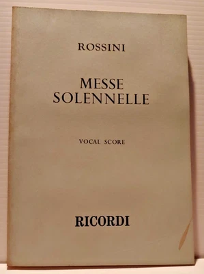 Rossini - Messe Solennelle - Vocal Score - Ricordi Choral Masterpieces Paperback - Image 1 of 4